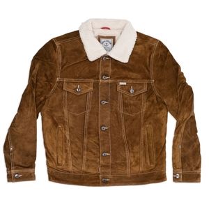Men's suede leather jacket